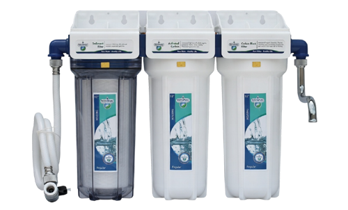 NationalGreen-Triple Water Filter-White